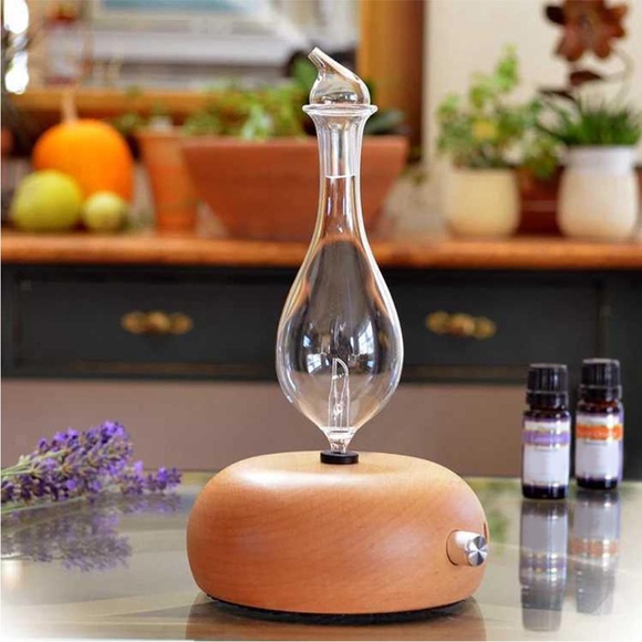 Waterless Nebulizing Essential Oil Diffuser Wood Grain Nebulizer - Picture 1 of 4